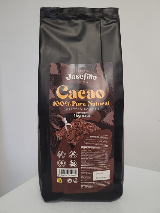Cacao puro 100% natural JOSEFILLO 1 KG