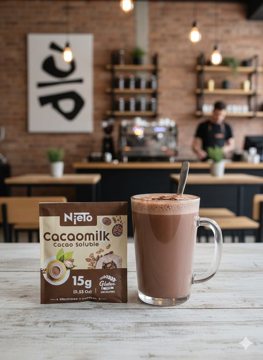 Cacao soluble CACAOMILK sobre 15 grs caja de 50 unidades