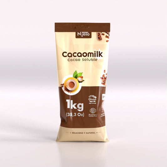 Cacao en Polvo Soluble CACAOMILK Nieto 1 Kg.