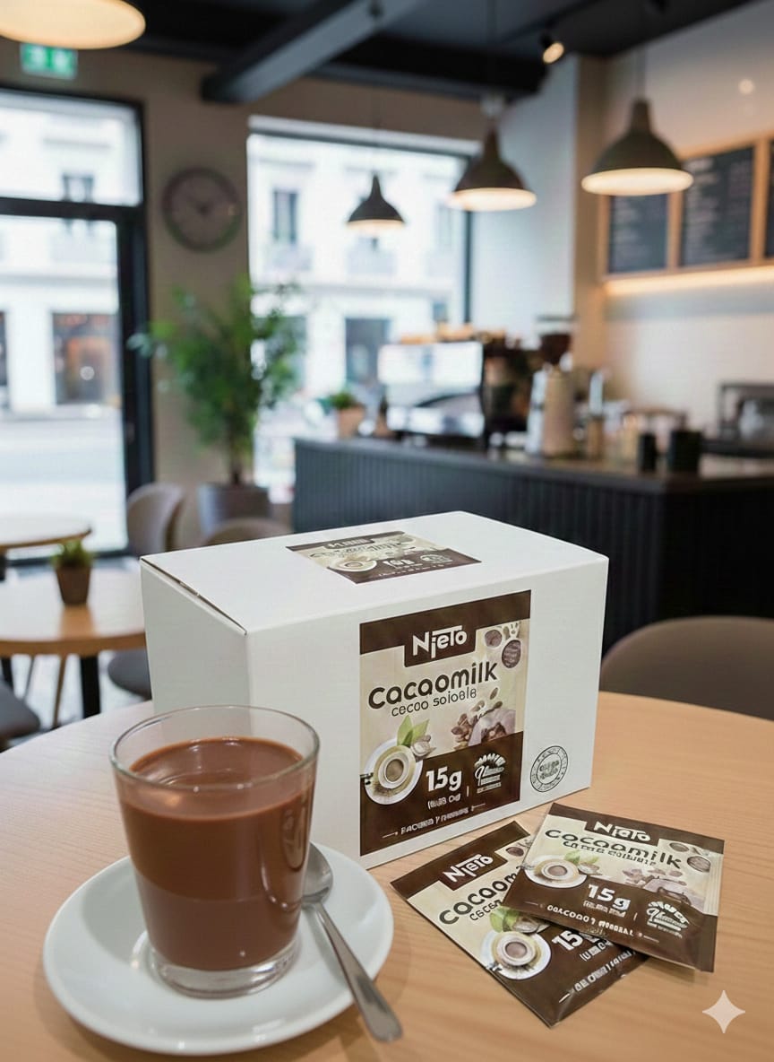Cacao soluble CACAOMILK sobre 15 grs caja de 50 unidades